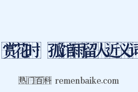 赏花时·孤馆雨留人近义词是什么意思的图片